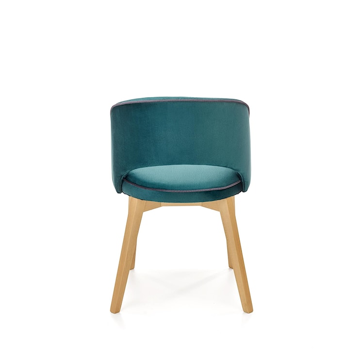Krzesło tapicerowane Barauni zielone - dąb miodowy  - zdjęcie 7