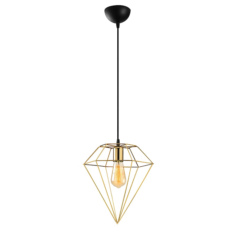 Lampa sufitowa Palmares w kształcie diamentu średnica 30 cm złota  - zdjęcie 2