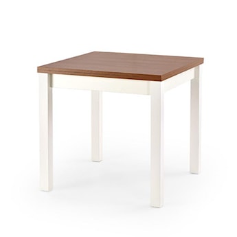 Stół rozkładany Lea 80-160x80 cm biały-olcha