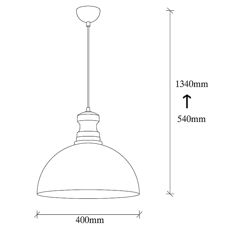 Lampa wisząca Theyro półokrągła średnica 40 cm złota  - zdjęcie 5