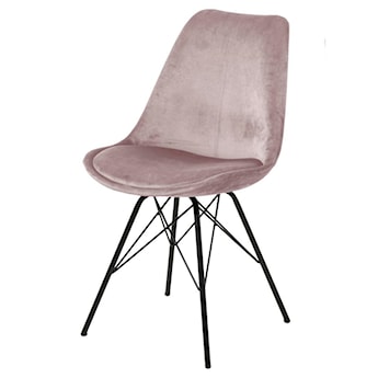 Krzesło tapicerowane Eris tapicerowane różowe