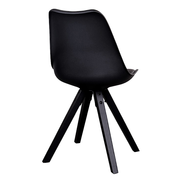 Zestaw dwóch krzeseł Umbreta czarne na czarnej podstawie  - zdjęcie 5