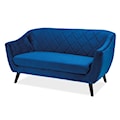 Sofa dwuosobowa Lemarik granatowy welur