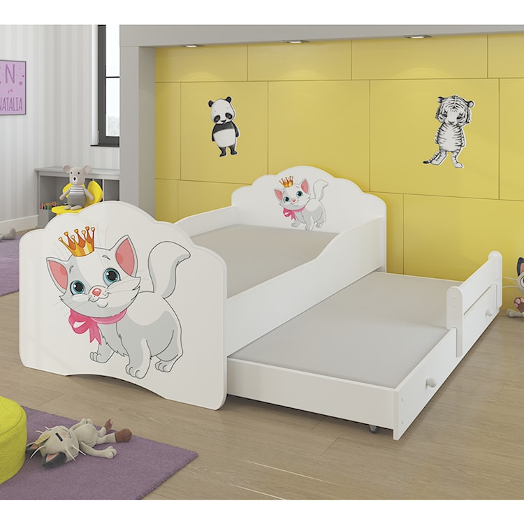 Łóżko dziecięce podwójne Ruhsen 160x80 cm Kot  - zdjęcie 2