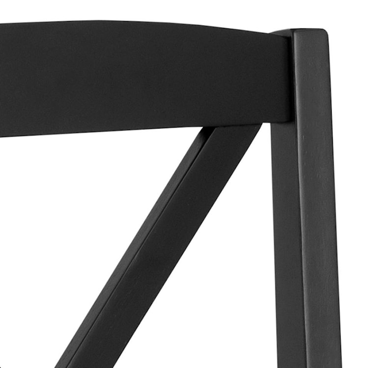Krzesło drewniane Covenal czarne  - zdjęcie 4