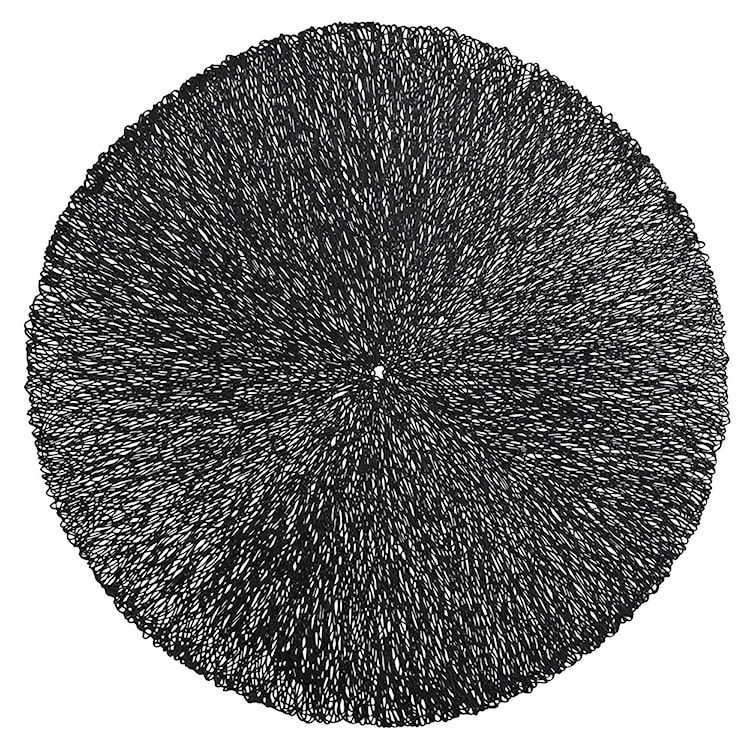 Podkładka pod talerz Farblos średnica 38 cm czarna