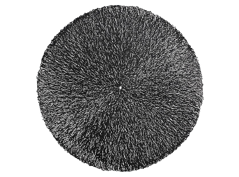 Podkładka pod talerz Farblos średnica 38 cm czarna 