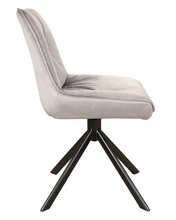 Krzesło tapicerowane Flasson szary velvet  - zdjęcie 2