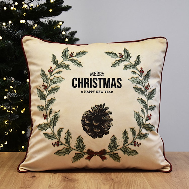 Poszewka XMAS 40x40 cm kolorowa 