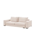 Sofa dwuosobowa Mia kremowa w tkaninie łatwoczyszczącej