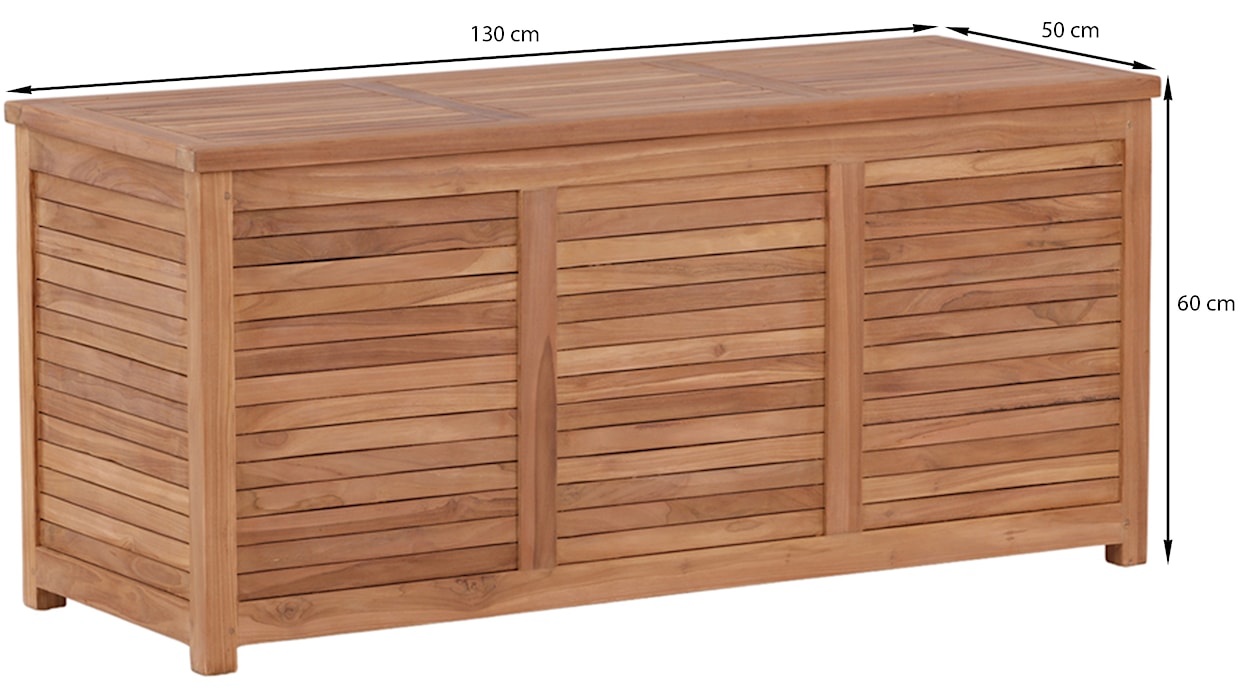 Skrzynia do przechowywania Prommas 130x50 cm drewno tekowe  - zdjęcie 6