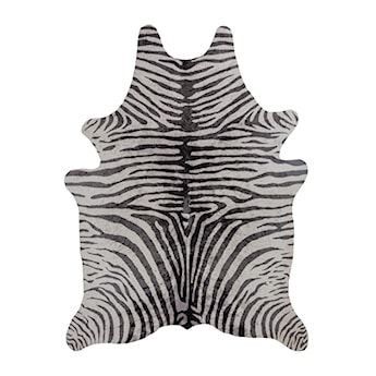 Dywan z motywem zwierzęcym Zebra Print 155x195 cm czarny/biały