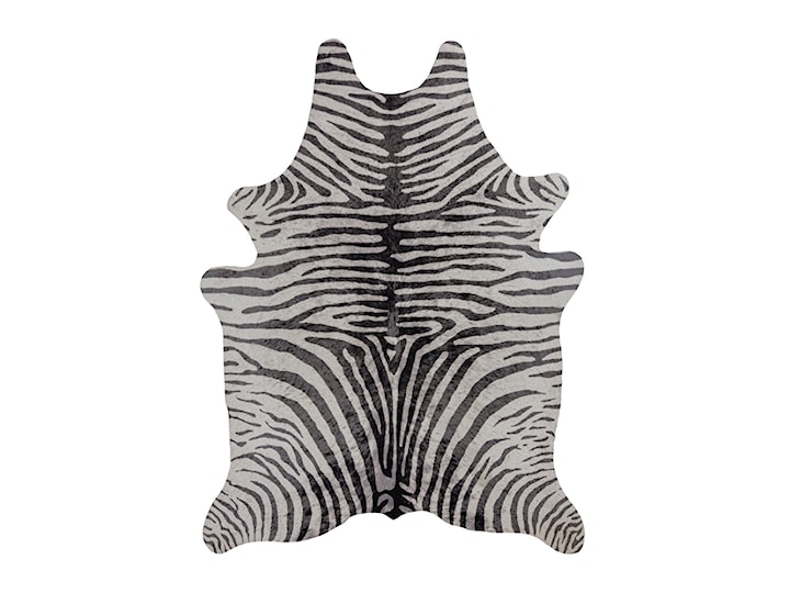 Dywan z motywem zwierzęcym Zebra Print 155x195 cm czarny/biały