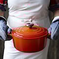 Le Creuset - Brytfanna żeliwna Signature 29 cm pomarańczowa  - zdjęcie 6