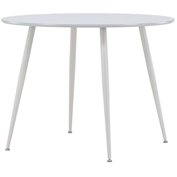 Stół do jadalni Plaza okrągły średnica 100 cm biały