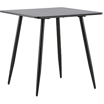 Stół do jadalni Sidese 75 x 75 cm na stalowych nóżkach czarny