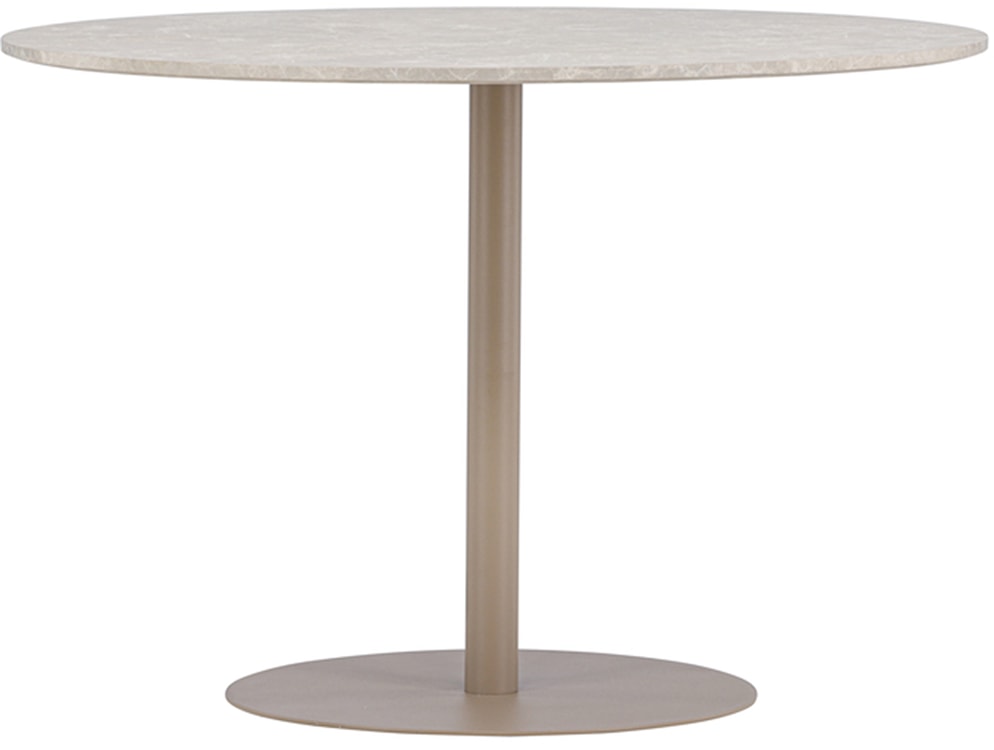 Stół okrągły Lycke 110 cm beżowy