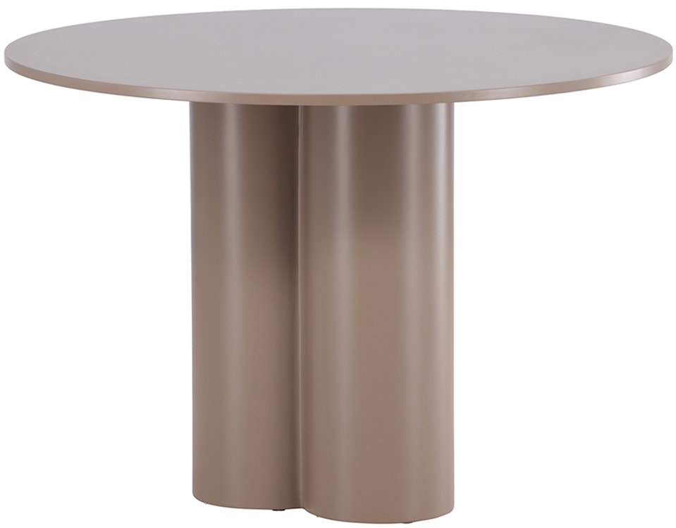 Stół do jadalni Convalder okrągły 110 cm jasnobrązowy 