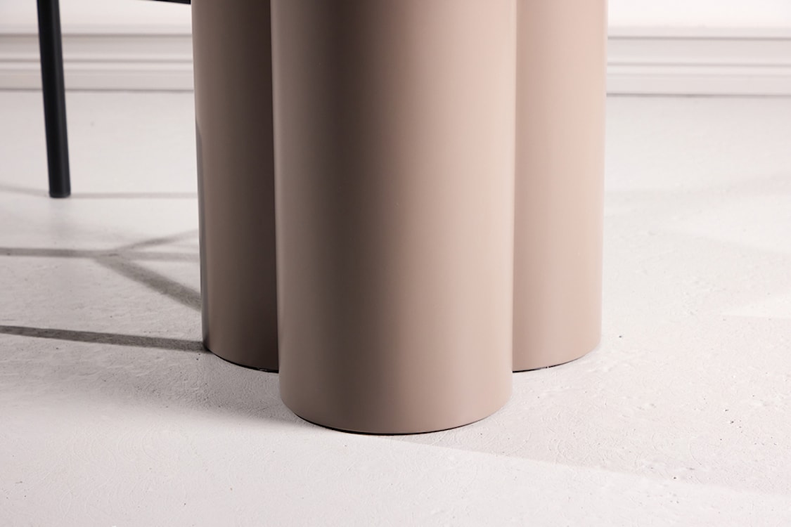 Stół do jadalni Convalder okrągły 110 cm jasnobrązowy  - zdjęcie 4