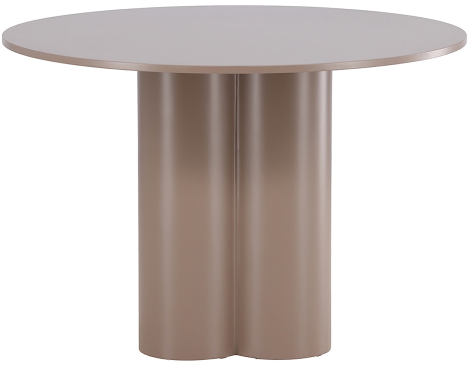 Stół do jadalni Convalder okrągły 110 cm jasnobrązowy  - zdjęcie 6