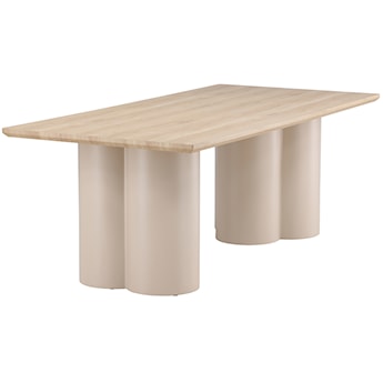 Stół do jadalni Convalder 210x100 cm dąb bielony z beżowymi nogami