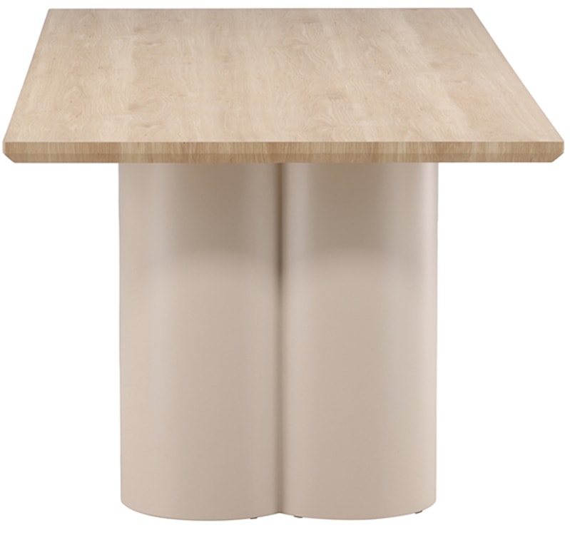 Stół do jadalni Convalder 210x100 cm dąb bielony z beżowymi nogami  - zdjęcie 6