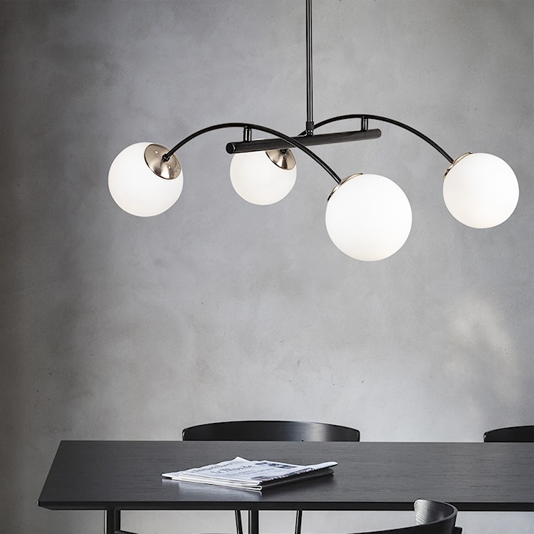 Lampa wisząca Mahander x4 czarna  - zdjęcie 2