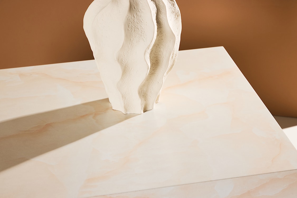 Stolik kawowy Dispect 80x60 cm jasnobeżowy  - zdjęcie 4