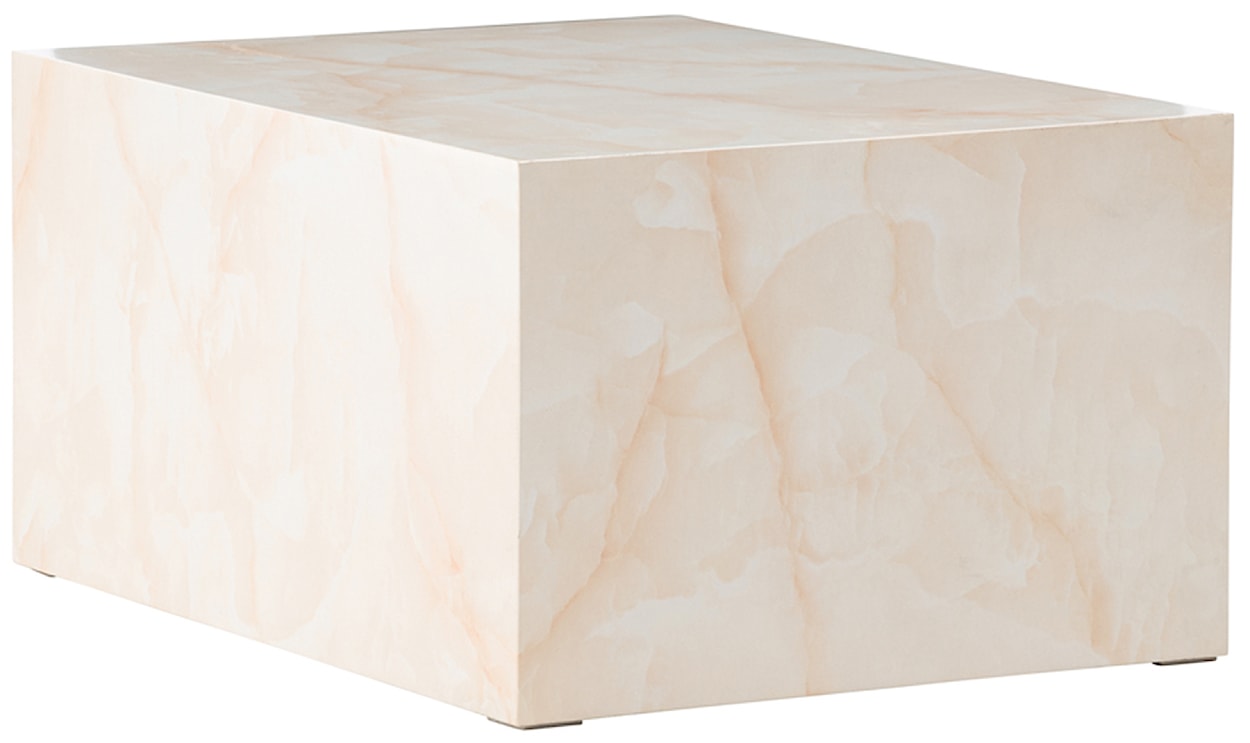 Stolik kawowy Dispect 80x60 cm jasnobeżowy  - zdjęcie 5