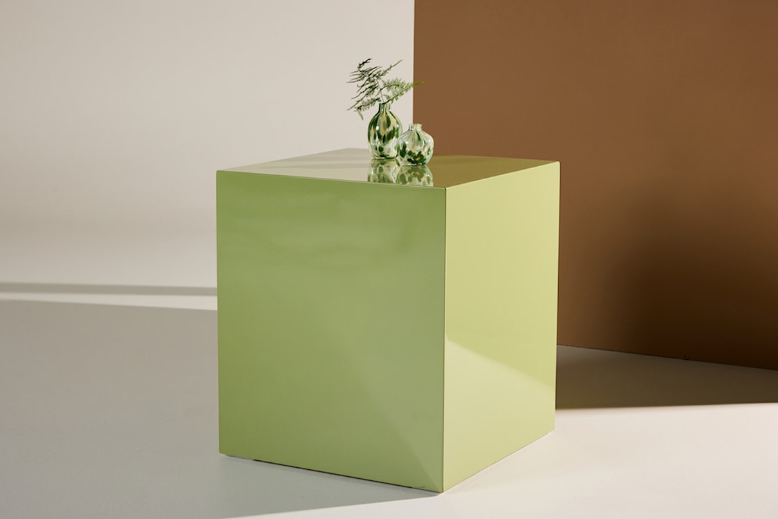 Stolik kawowy Dispect kwadratowy 40 cm jasnozielony  - zdjęcie 2