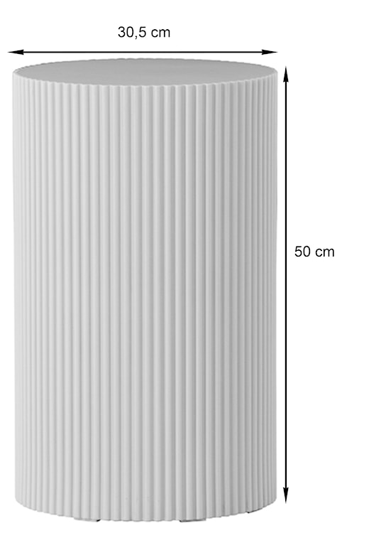 Stolik boczny Lenox okrągły 31 cm bordowy  - zdjęcie 6