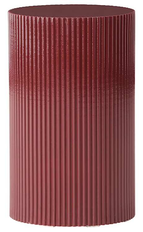 Stolik boczny Lenox okrągły 31 cm bordowy 