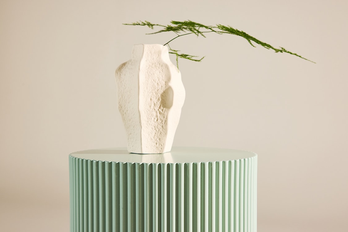 Stolik boczny Lenox okrągły 31 cm miętowy  - zdjęcie 4