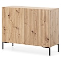Komoda dwudrzwiowa Lammelo 92 cm dąb lamele