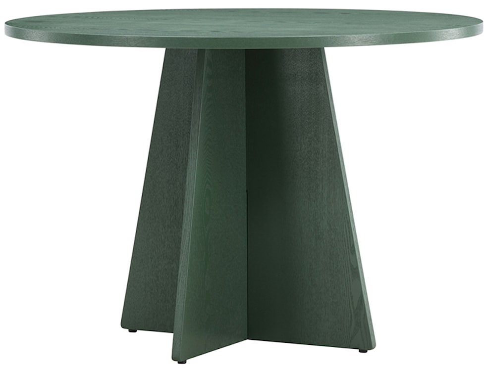 Stół do jadalni Quishly okrągły 110 cm zielony 