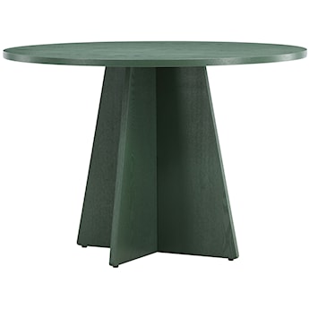 Stół do jadalni Quishly okrągły 110 cm zielony