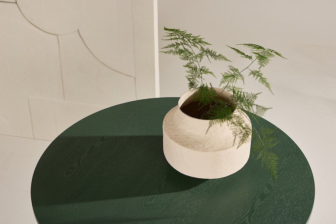 Stół do jadalni Quishly okrągły 110 cm zielony  - zdjęcie 3