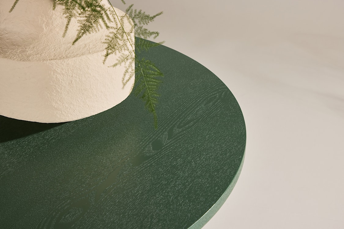 Stół do jadalni Quishly okrągły 110 cm zielony  - zdjęcie 4