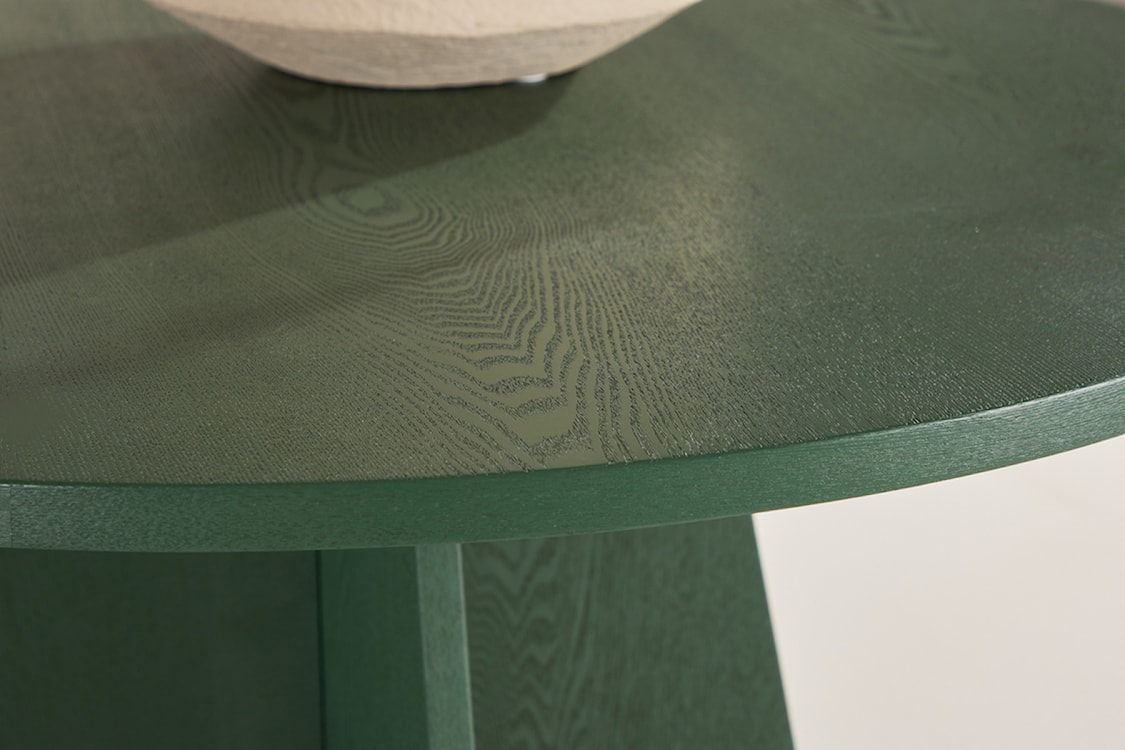 Stół do jadalni Quishly okrągły 110 cm zielony  - zdjęcie 5