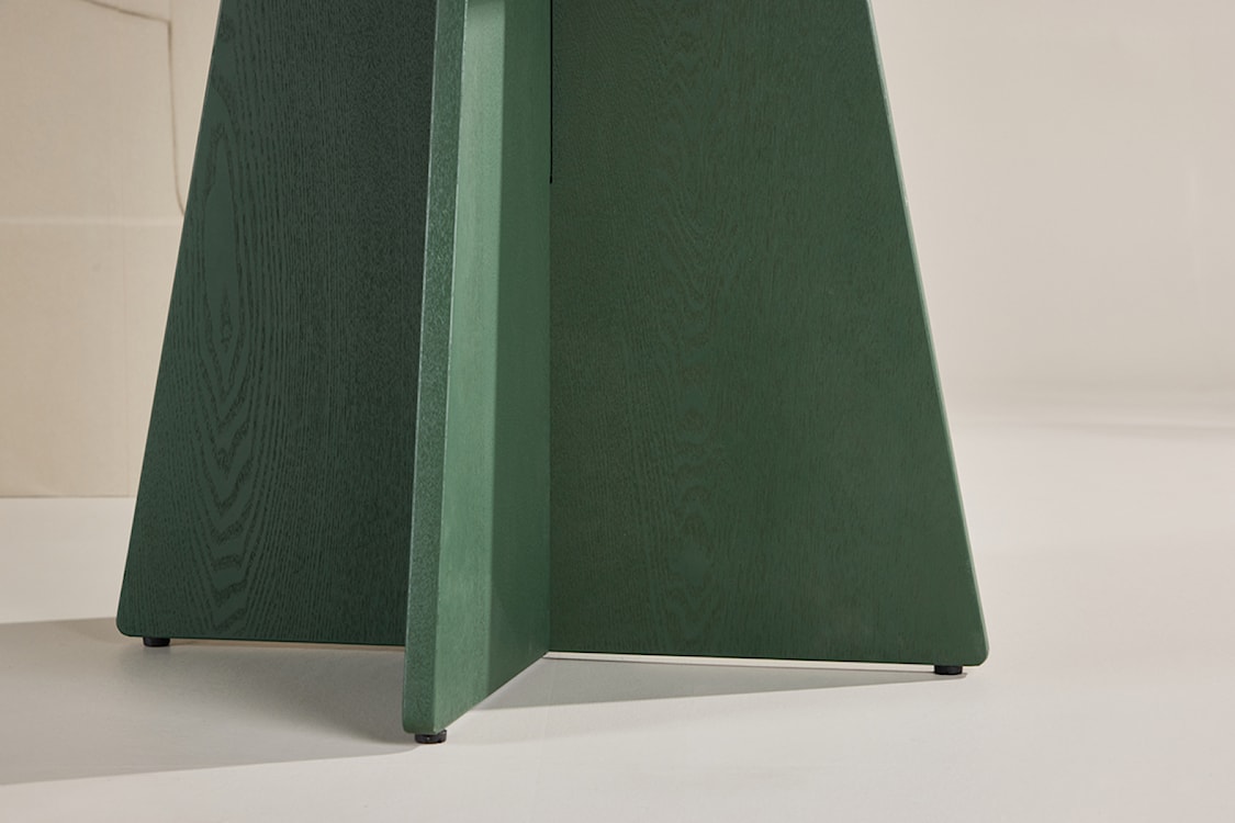 Stół do jadalni Quishly okrągły 110 cm zielony  - zdjęcie 6