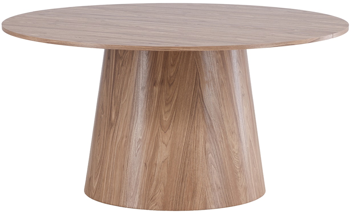 Stół do jadalni Lanzo okrągły 150 cm jasny orzech 