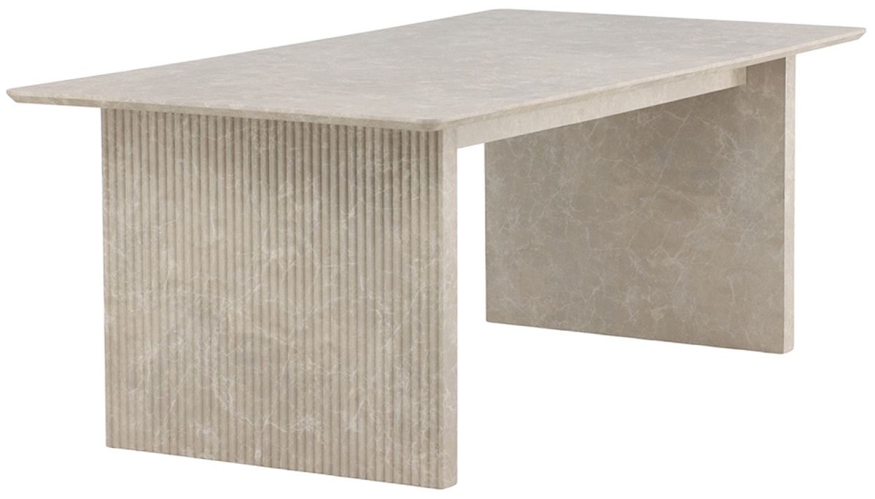Stół do jadalni Garick 200x100 cm beżowy marmur  - zdjęcie 7