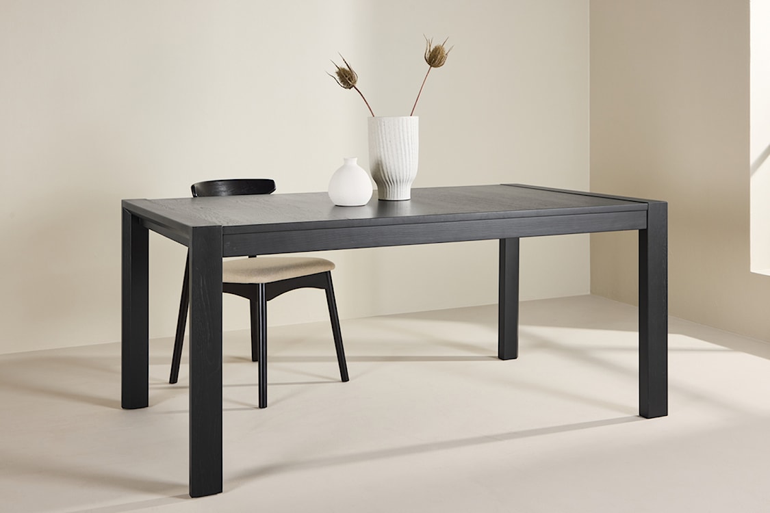 Stół do jadalni drewniany rozkładany Slider 170-250x95 cm dąb czarny  - zdjęcie 2