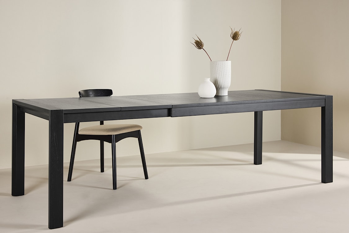 Stół do jadalni drewniany rozkładany Slider 170-250x95 cm dąb czarny  - zdjęcie 3