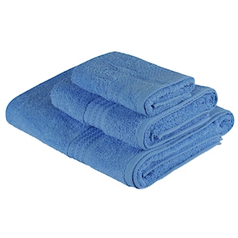 Zestaw trzech ręczników Bainrow niebieski