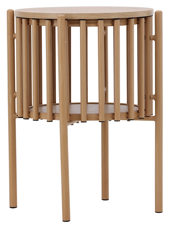 Stolik kawowy Rubbo okrągły 45 cm jasne drewno 