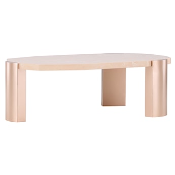 Stolik kawowy Kres 125x71 cm różowy
