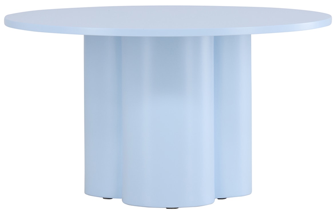 Stolik kawowy Convalder średnica 80 cm jasnoniebieski  - zdjęcie 5
