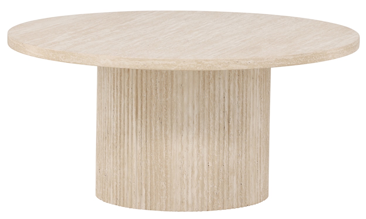 Stolik kawowy Hydrown okrągły 80 cm trawertyn 