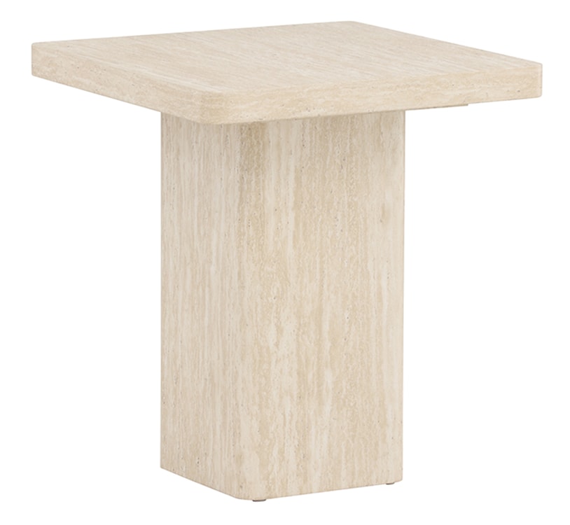 Stolik kawowy Qvart kwadratowy 50 cm trawertyn 